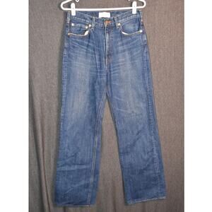 Tu Es Mon Tresor Women's 28 Carnelian High Rise Straight Leg Denim Jeans Japan